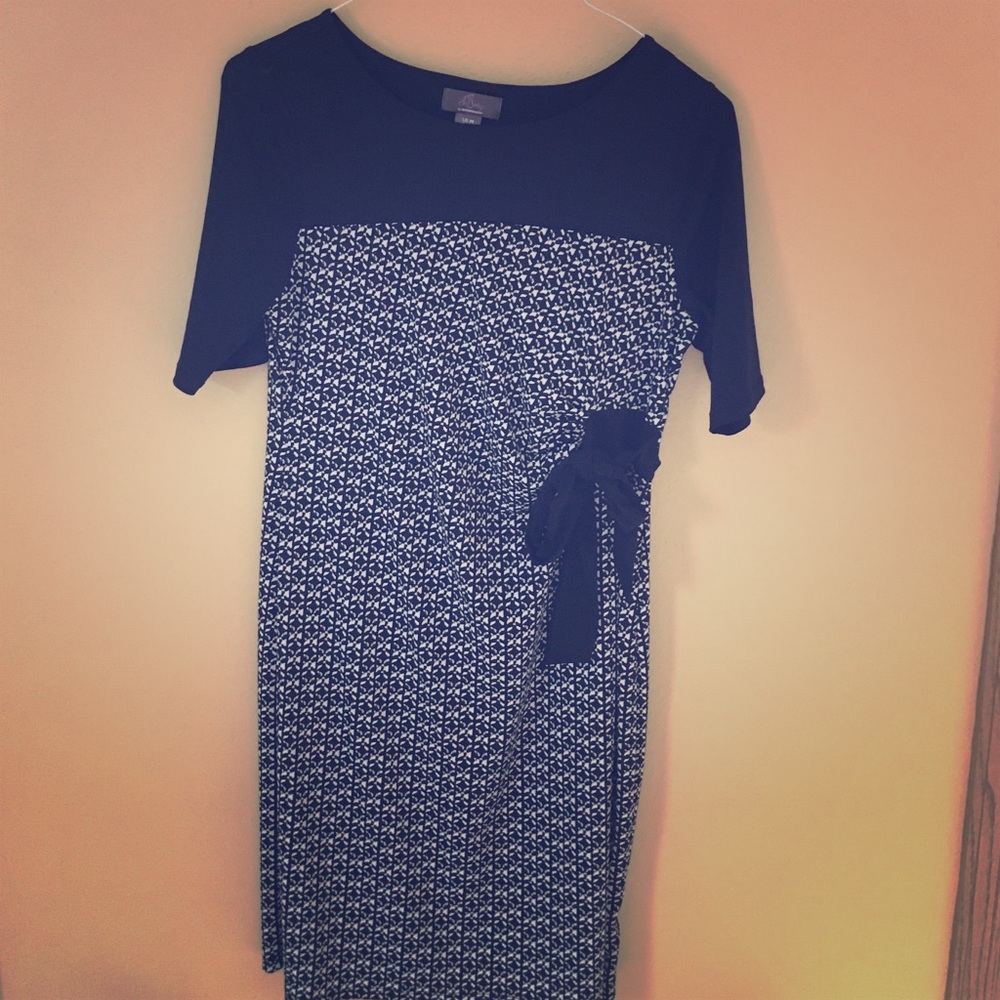 Printed maternity dress