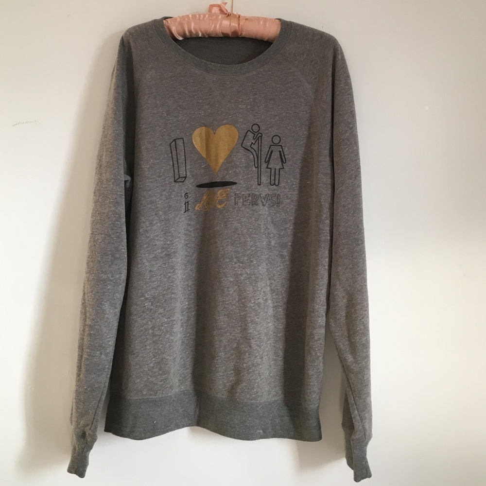 Gray sweatshirt