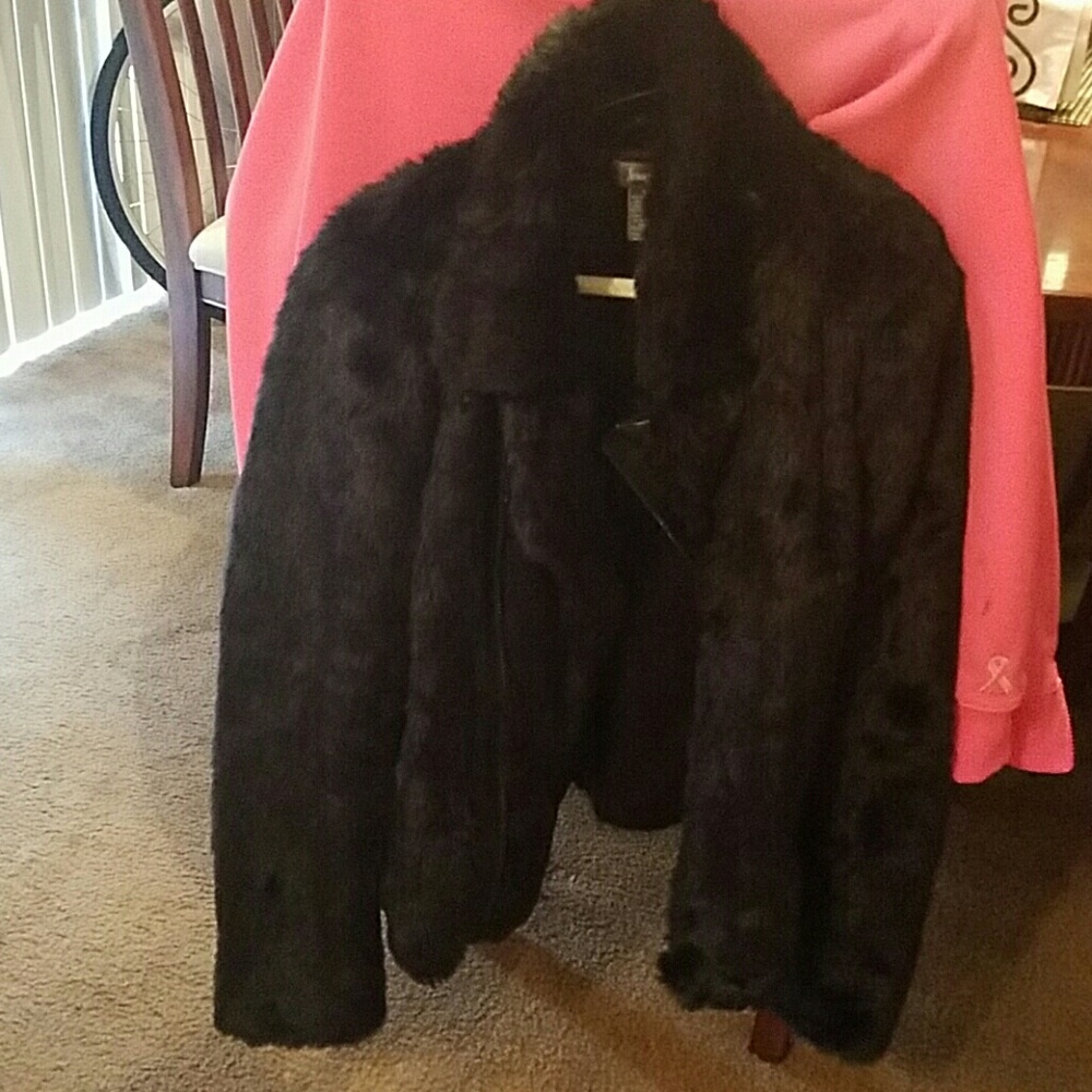 Faux fur jacket