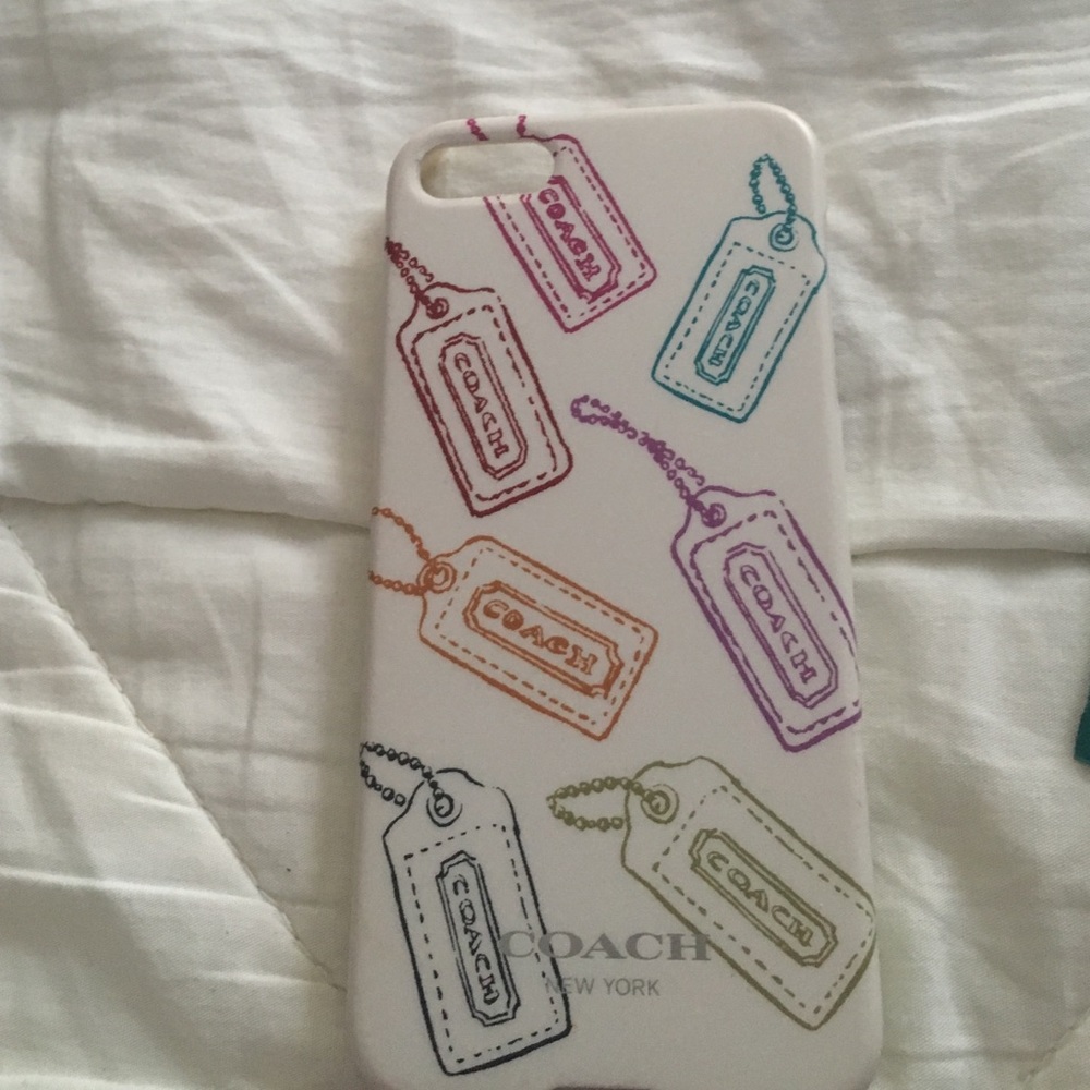 Coach IPhone 5c case, coach flower and penguin