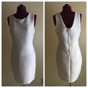 White bodycon dress