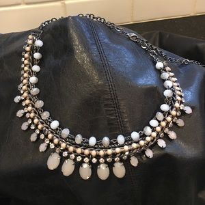 J Crew layered jeweled necklace