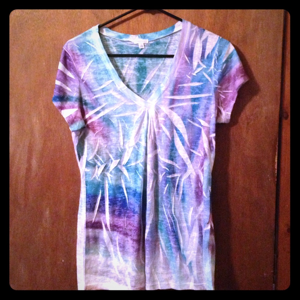 Maurice's sheer v-neck