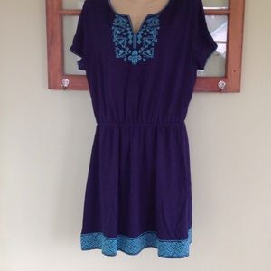 Brixon Ivy Peasant Boho Embroidered Dress