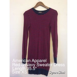 American Apparel Striped Sweater Dress