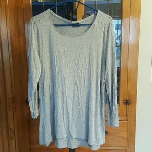 Studded shoulder top