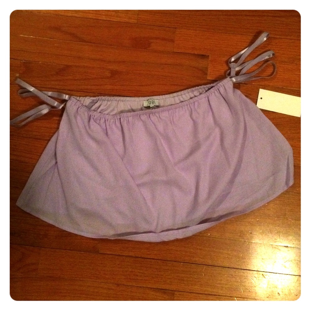 Tobi crop top with arm straps size Medium Lilac