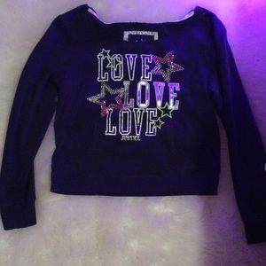 Crop top sweatshirt