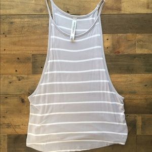 Lorna Jane striped workout top Size XS!