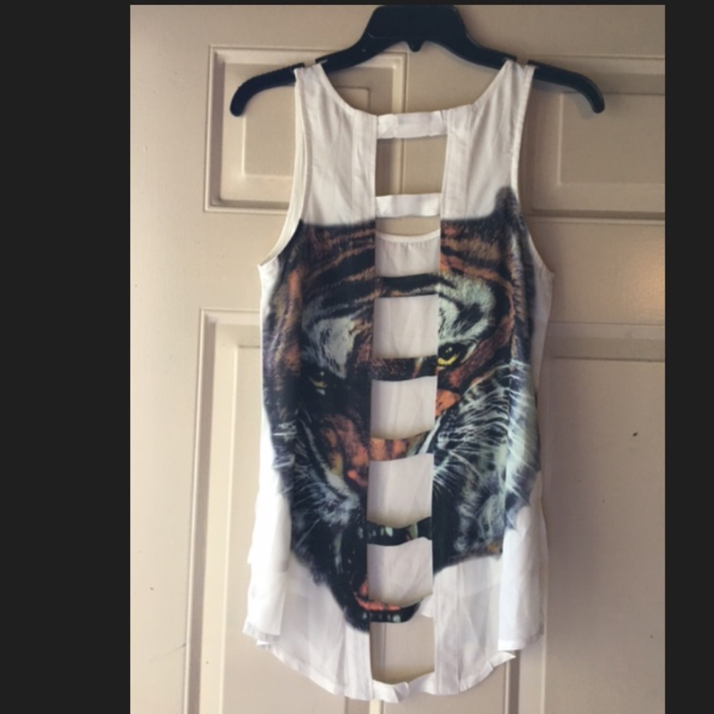 Tiger Cut Out Tank