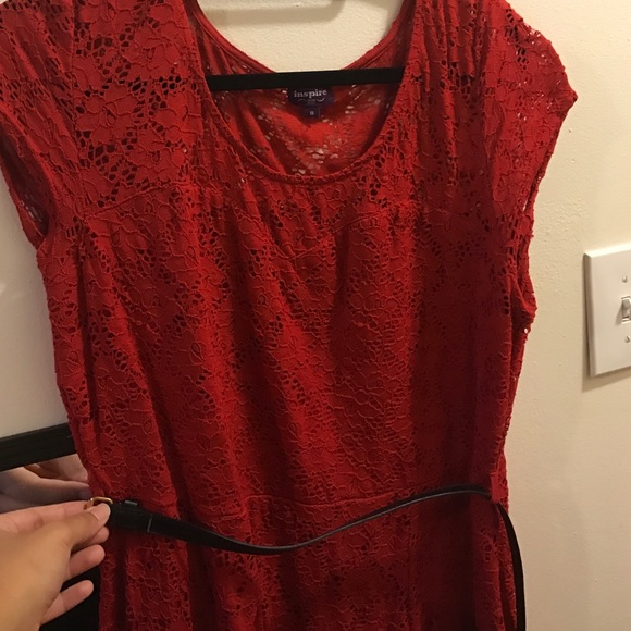 Red crochet dress - Picture 2 of 2