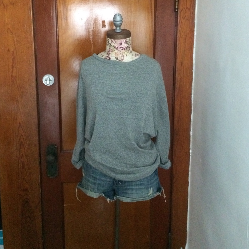 Open back sweatshirt
