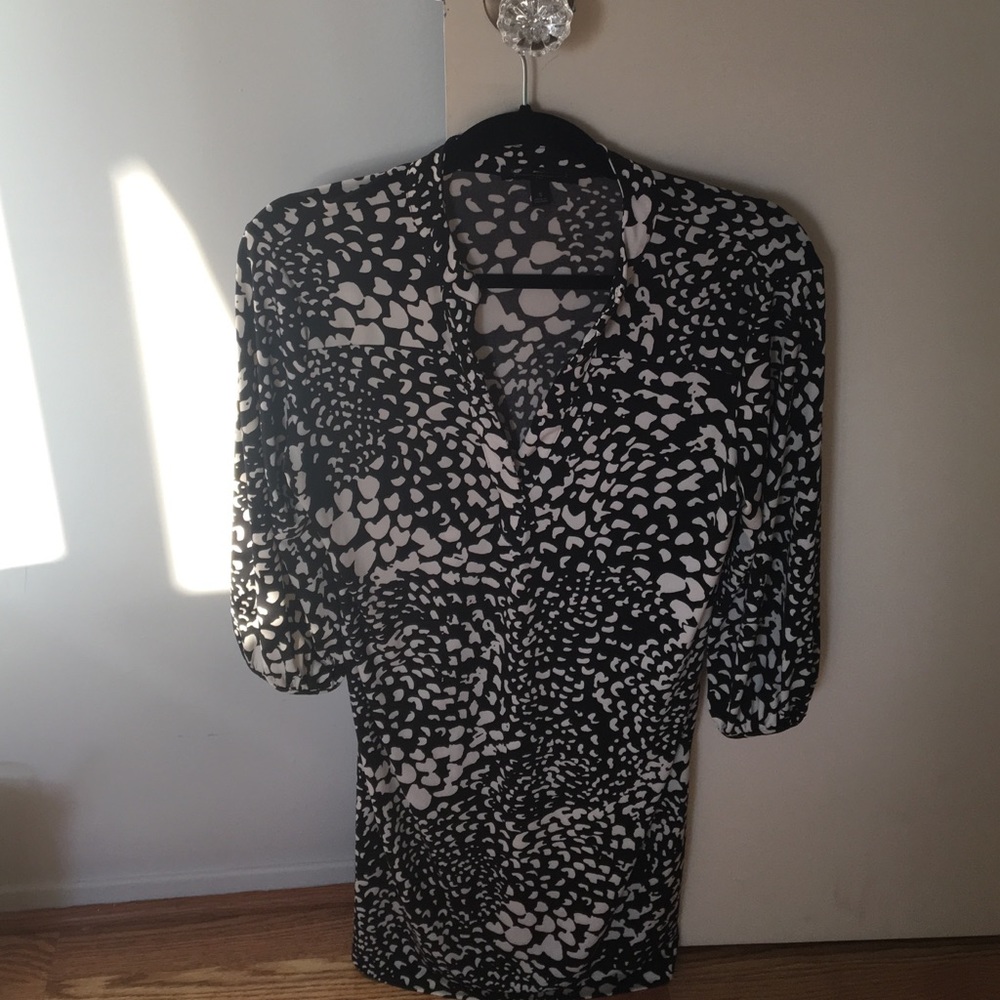 Black with white spots- knee length-