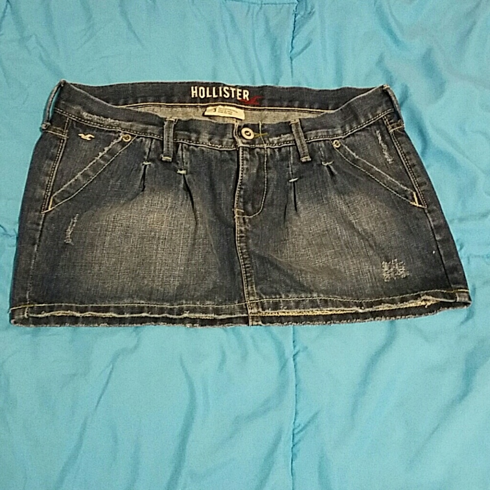 Hollister jean skirt