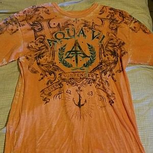 Distressed aqua Mens top