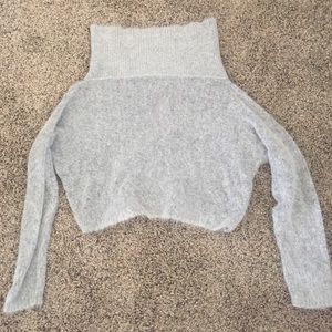 Gray off the shoulder Vici sweater
