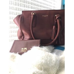 COACH BROWN LEATHER BUNDLE