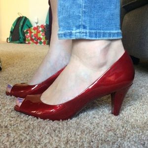 🚨REDUCED🚨Antonio Melani Red Peep toe heels