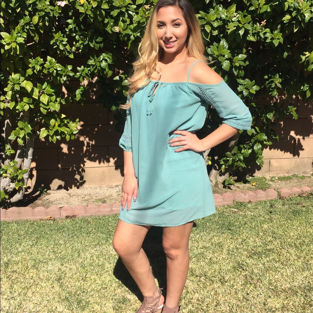 Dark Mint Midi Dress