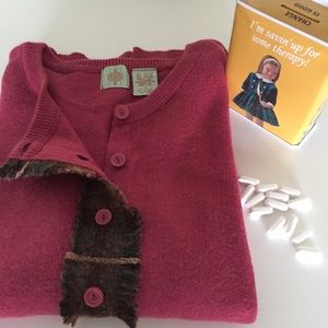 Raspberry cardigan