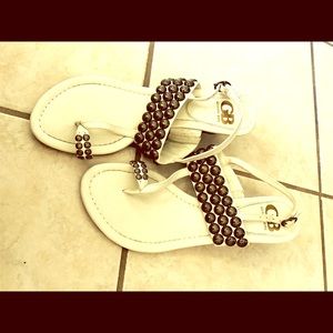 Gianni bini ivory wedge