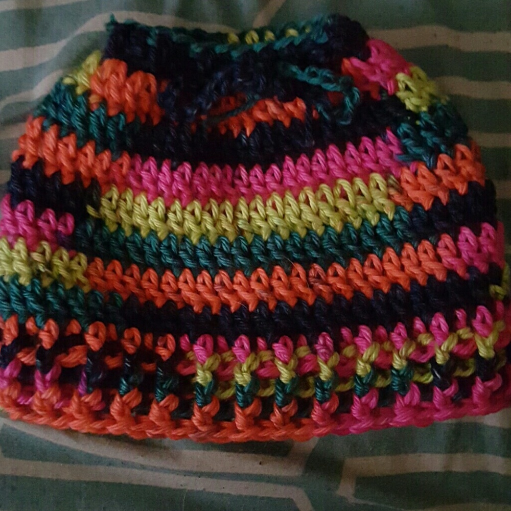 Messy bun hat