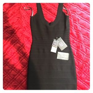 Herve Leger "Sydney" black dress M