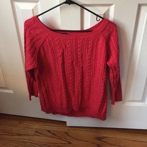 pink sweater from American Eagle