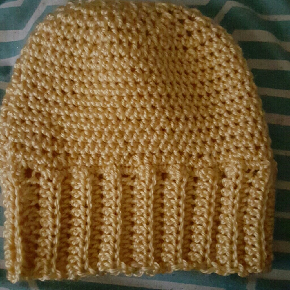 Messy bun hat