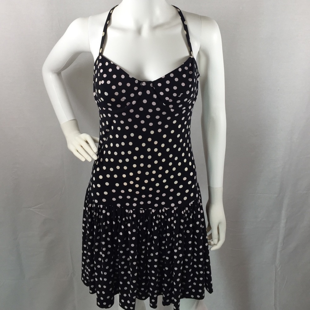 Normakamali Polkadot Dress Sz Small