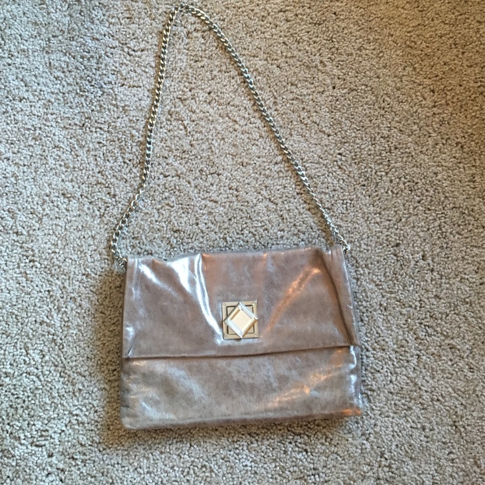 Michael Kors silver Metallic shoulder bag