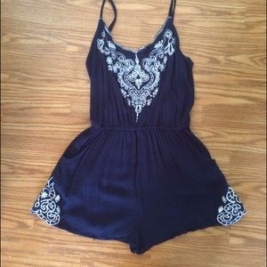 Romper navy blue