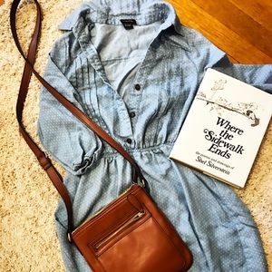 Vintage looking polka dot shirt waist dress!