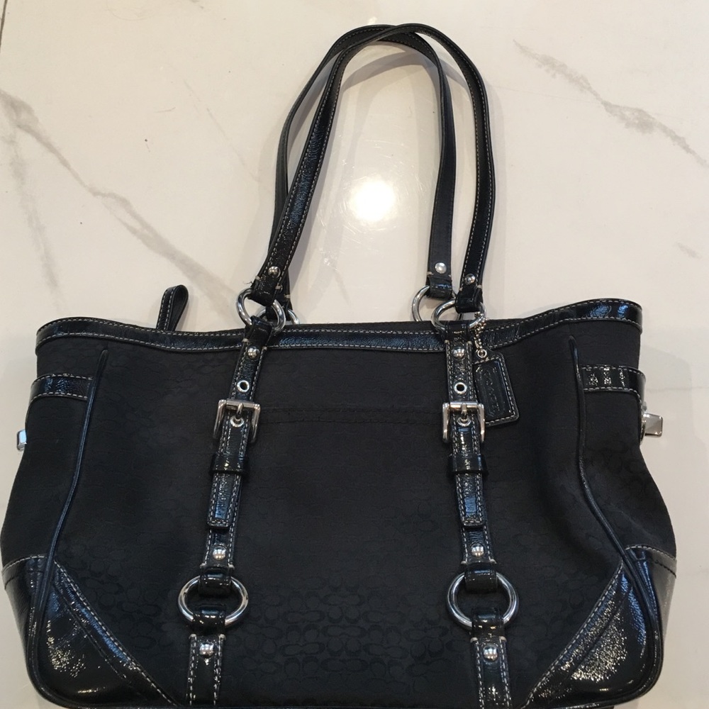 Coach black handbag