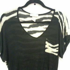 Zebra  oversized top