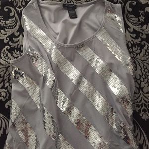 Silver sequin top! 🔴 sold 🔴