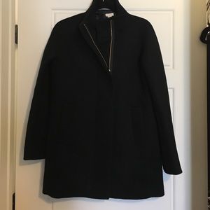 J Crew Factory City Coat Black size 6