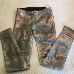 J Brand Silver Skinny Jeans