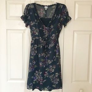 Navy/Floral Dress