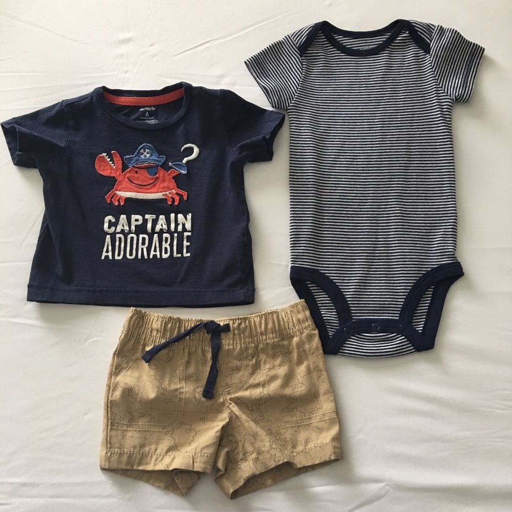Carter's 'Captain Adorable' 3-Pc Set