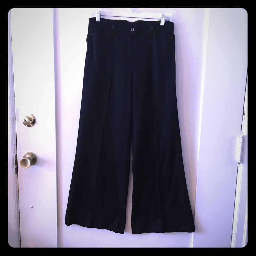 TOPSHOP BLACK WOOL PANTS. Euro 38.