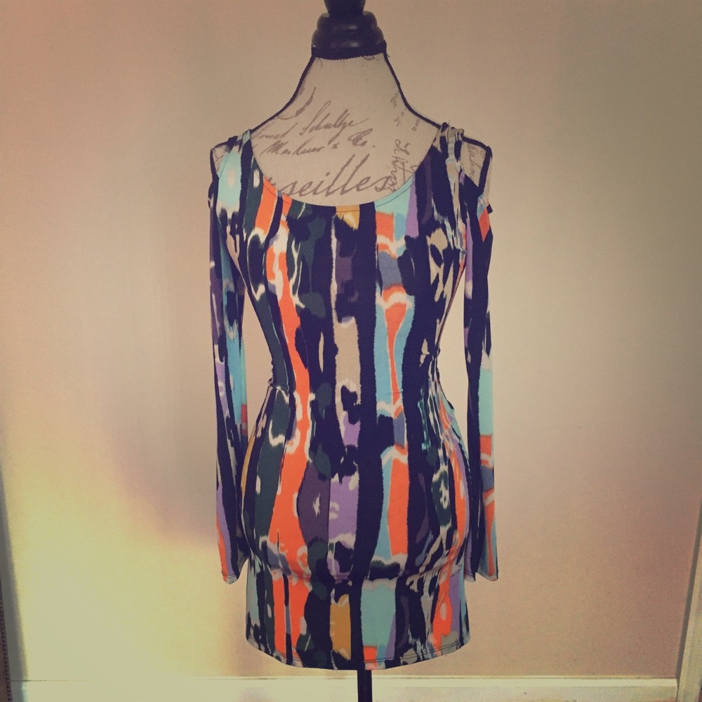 Sexy tie dye club dress