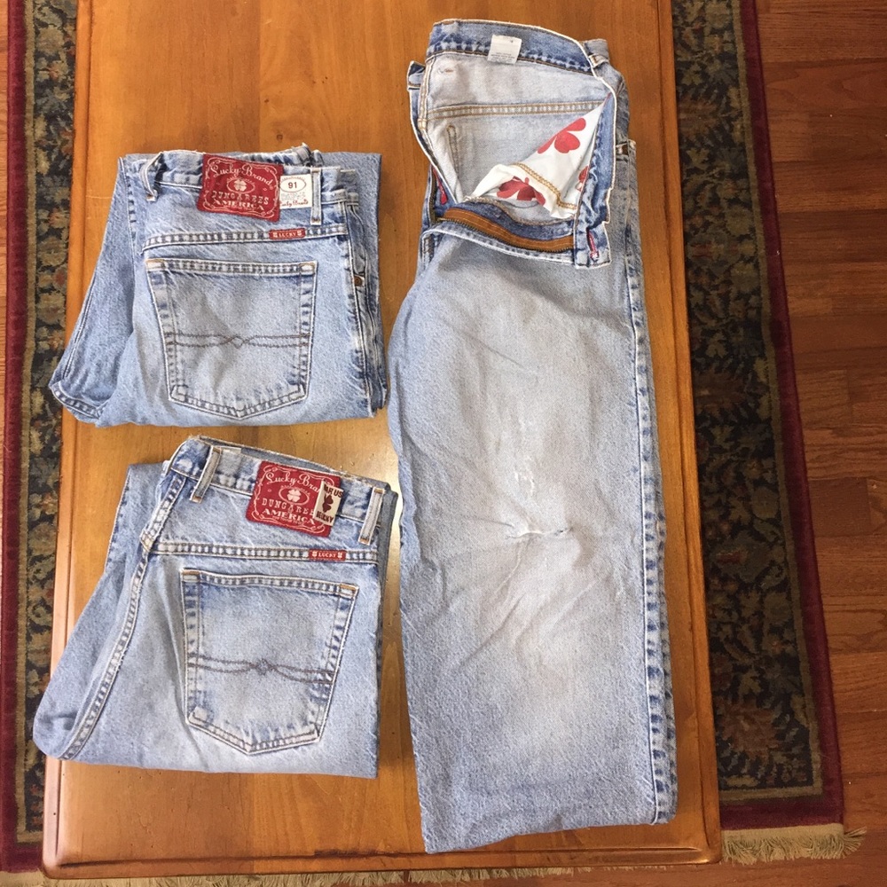 Lucky Brand 91 Jeans Bundle / 3 pairs Size 34 long