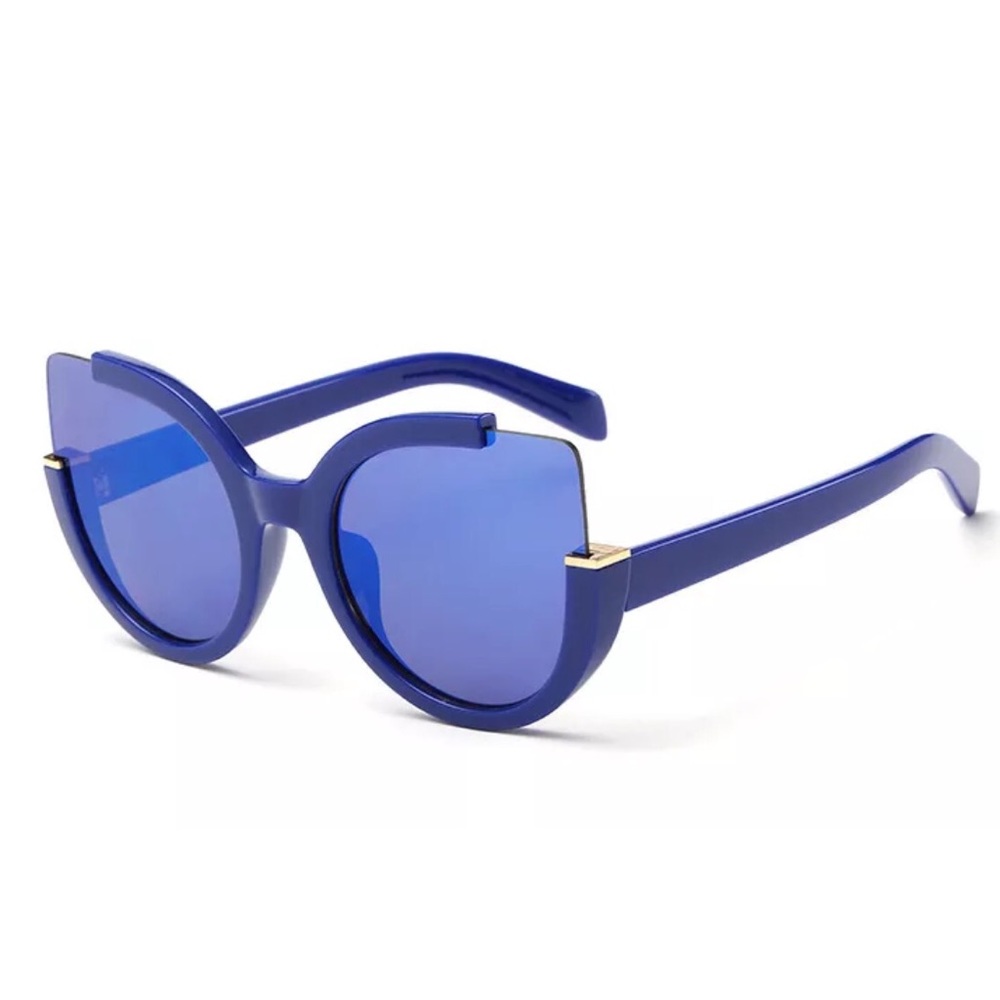 Sunglasses Royal Blue Show Stopping Sunnies - Picture 2 of 4