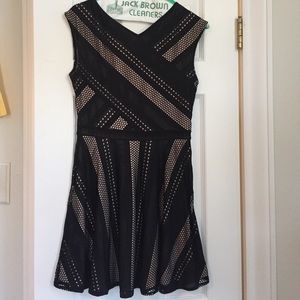 BCBG cocktail dress with laser cut design