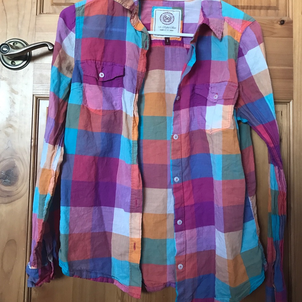 Colorful button up shirt