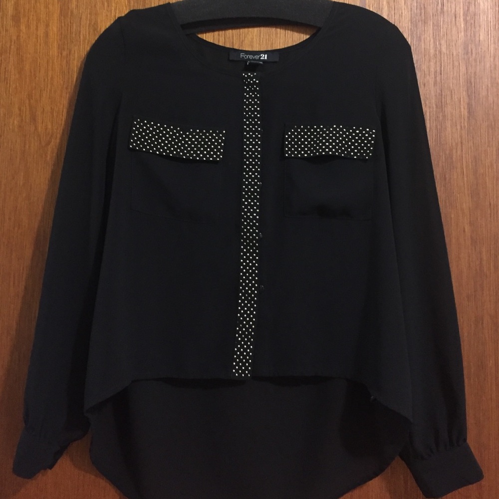 Forever 21 black blouse