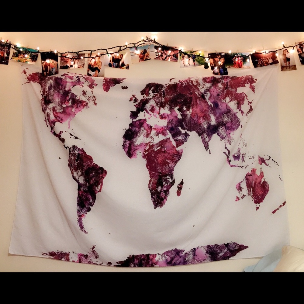 World Map Tapestry