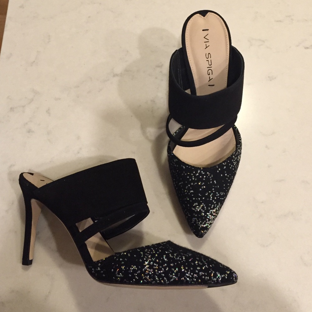 NIB sparkle detail via spiga heels!