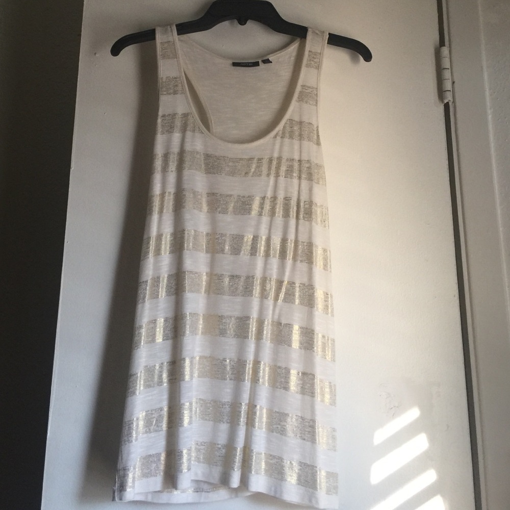 Shimmering gold tank top